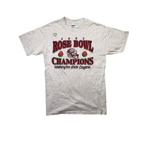 Washington State Cougars 2003 Rose Bowl Champions T-Shirt Men's M NWT